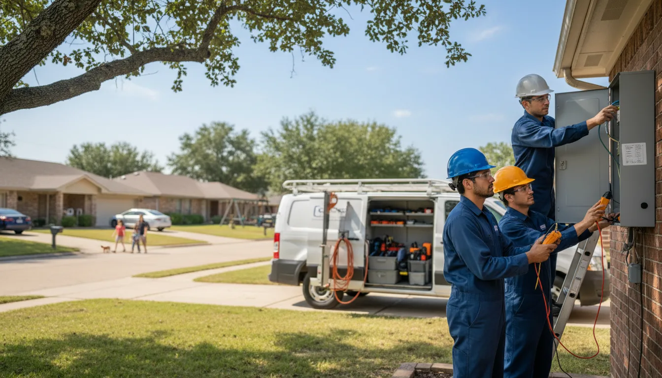 Certified electrician providing emergency electrical services in Gilman, IA